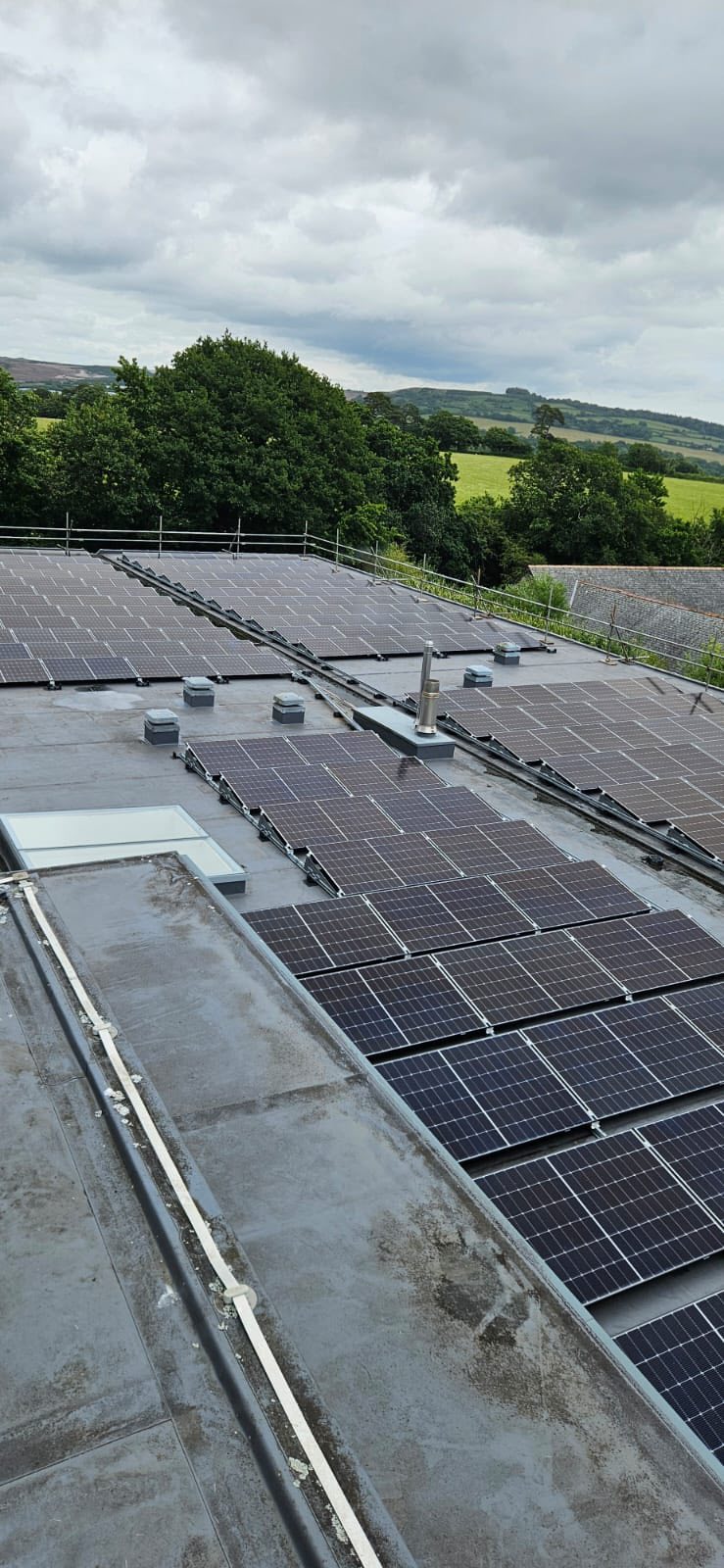 Solar PV panel installation in Devon by Polar Energy